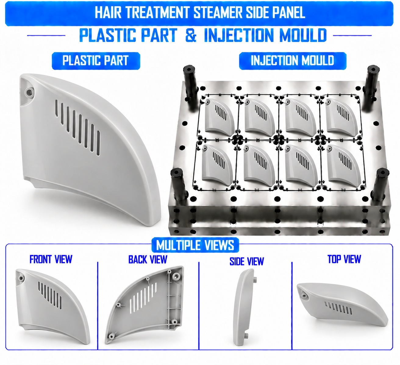 Hair Treatment Steamer Plastic Side Panel Mould and Moulding Service